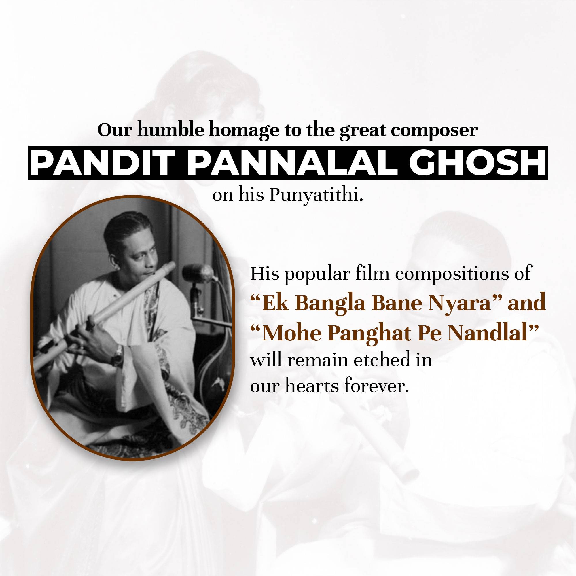 Pannalal Ghosh Punyatithi