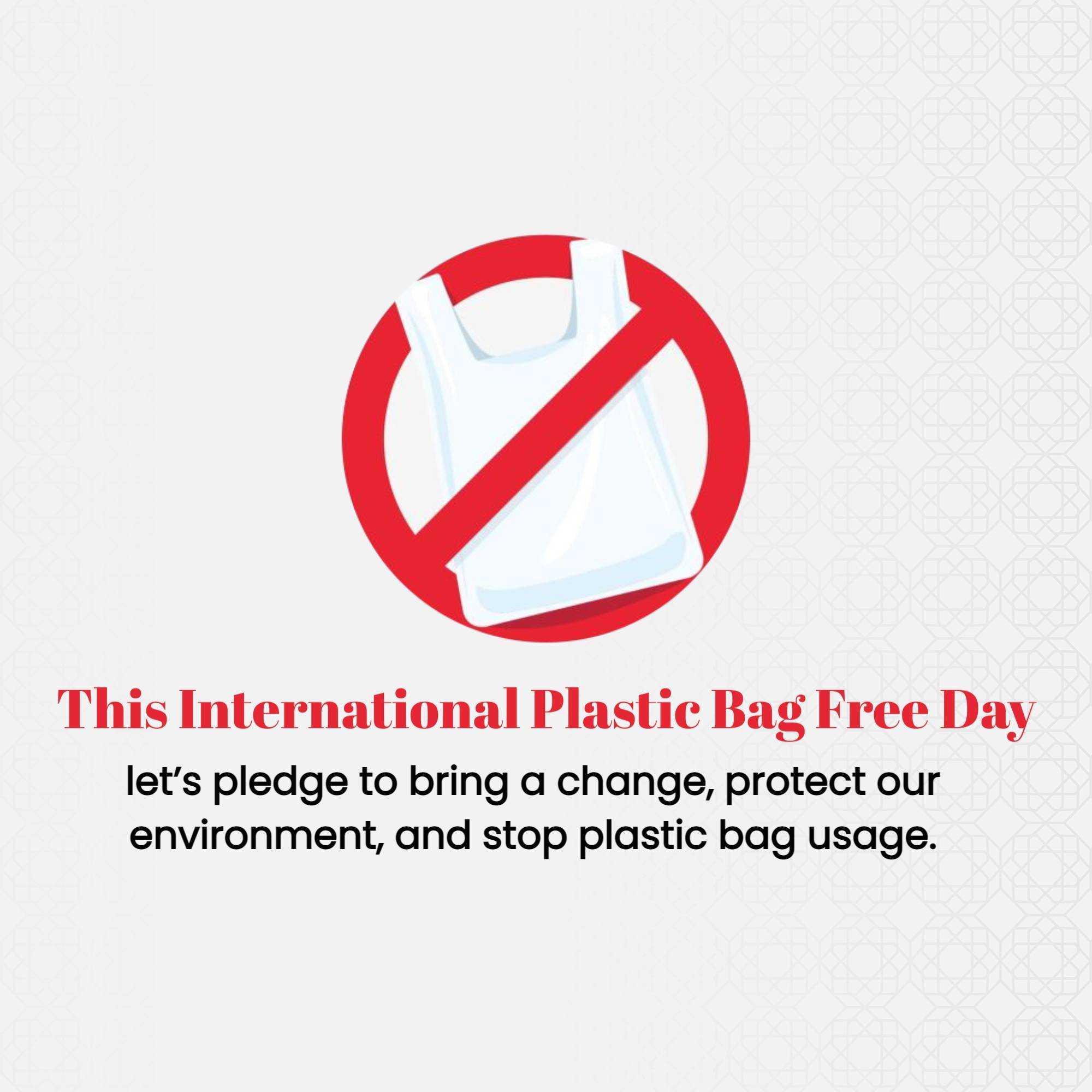 International Plastic Bag Free Day
